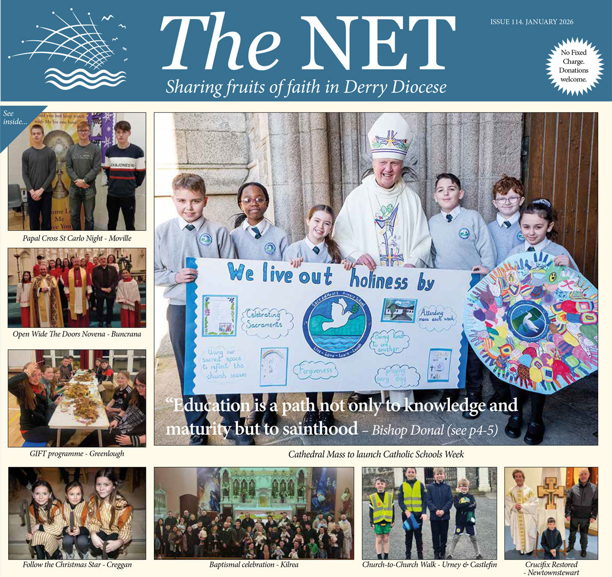 The Net January 2026 – Diocese of Derry monthly publication cover