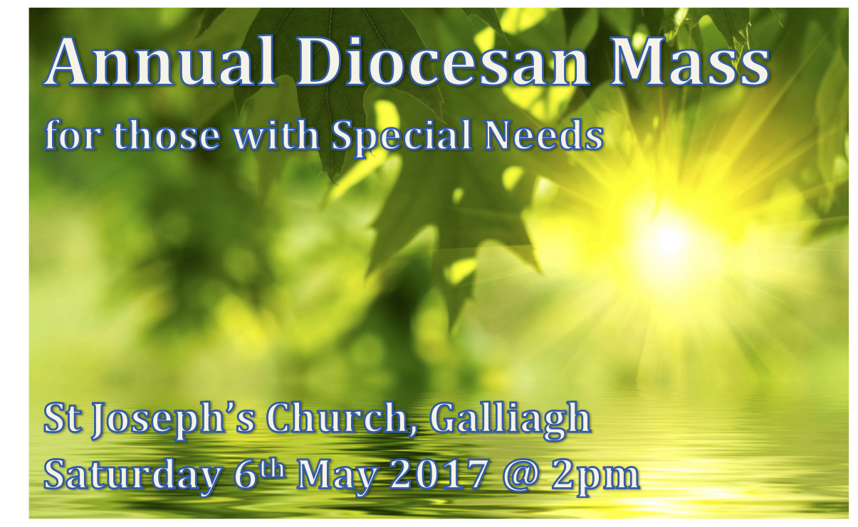 Annual Diocesan Mass for those with Special Needs