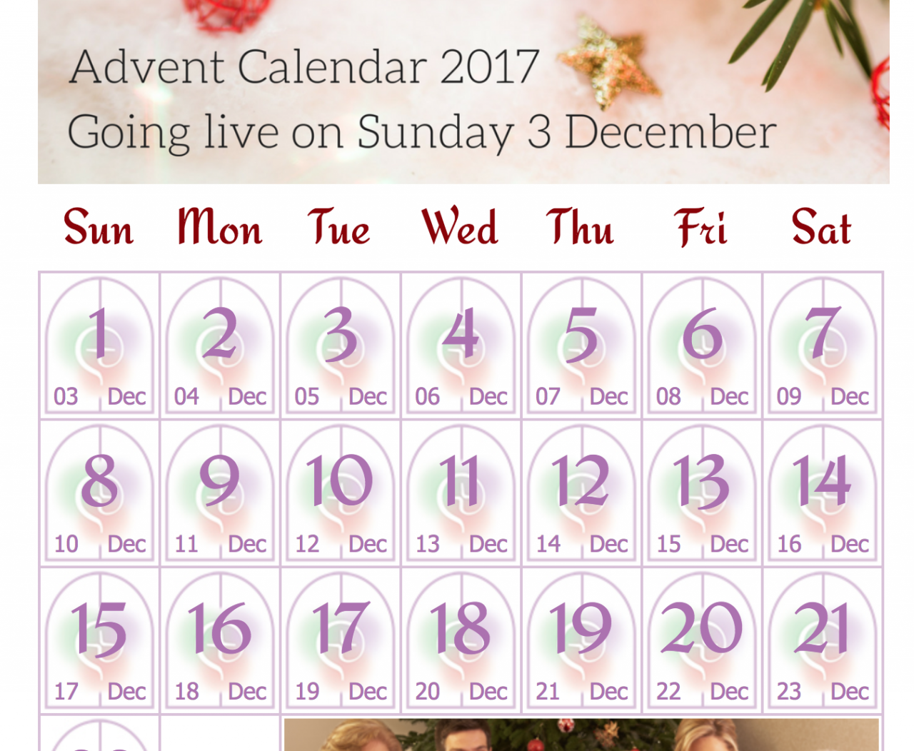 Irish Bishops' Conference launch Online Calendar for Advent 2017