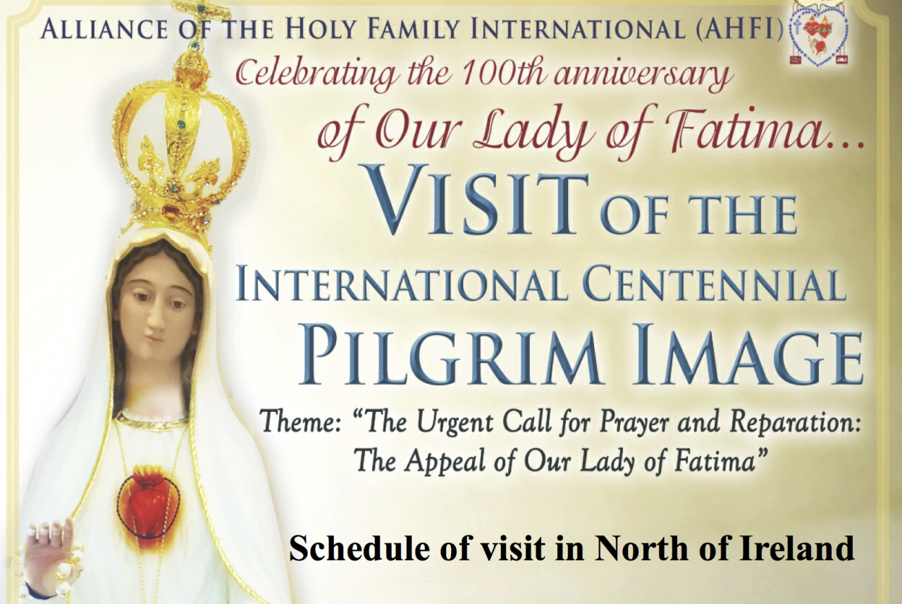 Fatima Statue - Visit to Northern Ireland - Full Schedule