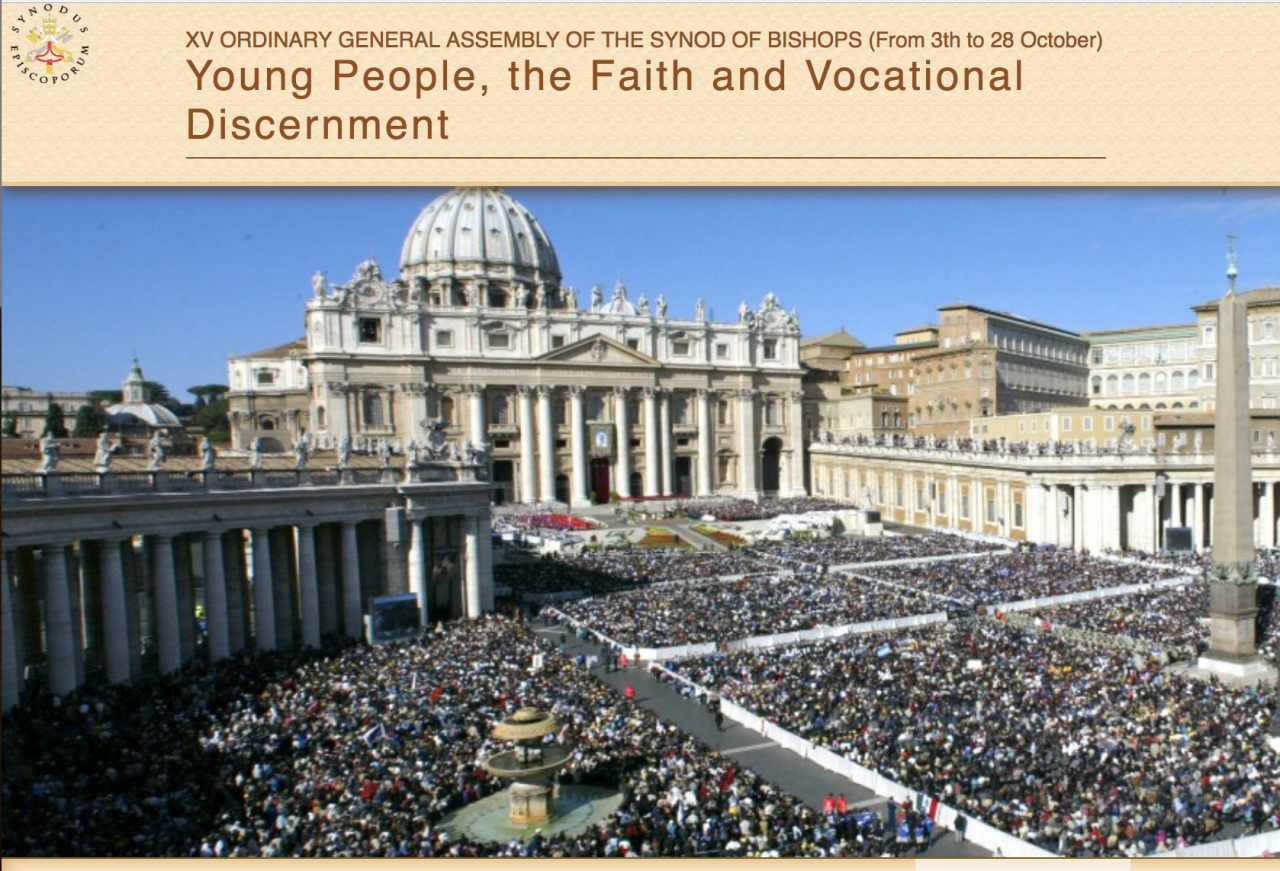 Youth Synod - Rome 3rd-28th October 2018 - Working Document